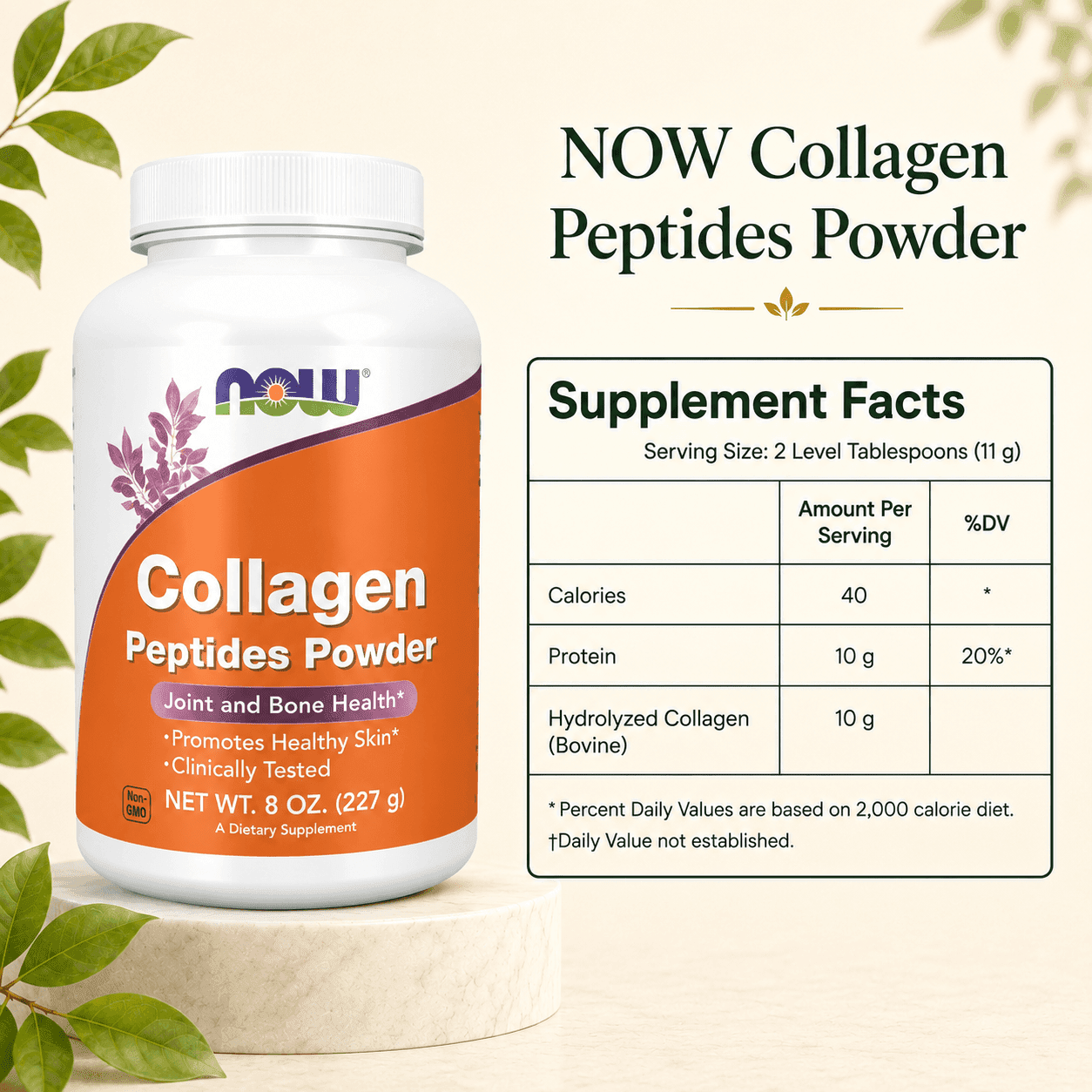 NOW Collagen Peptides Powder