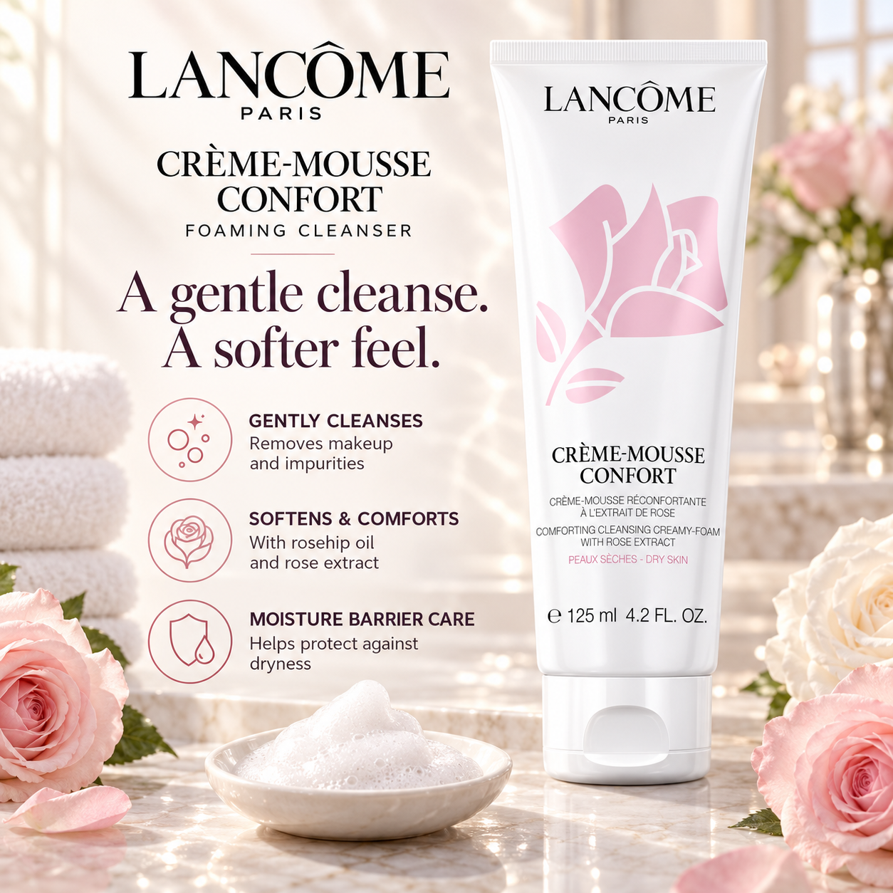 Créme Mousse Confort Foaming Facial Cleanser