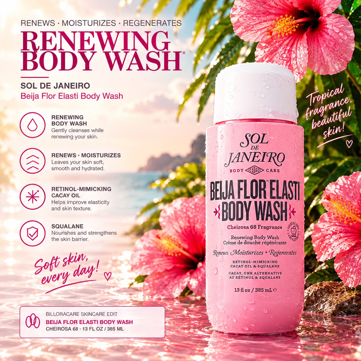 Sol de Janeiro Beija Flor Renewing Body Wash