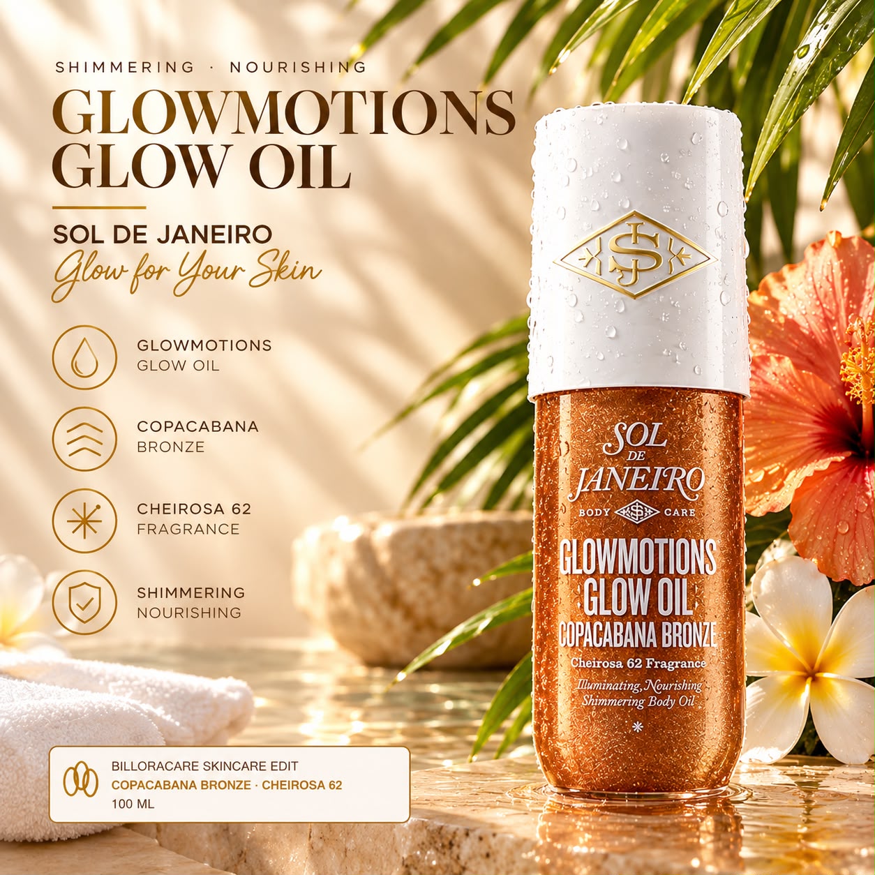 Sol de Janeiro GlowMotions Glow Body Oil – Copacabana Bronze