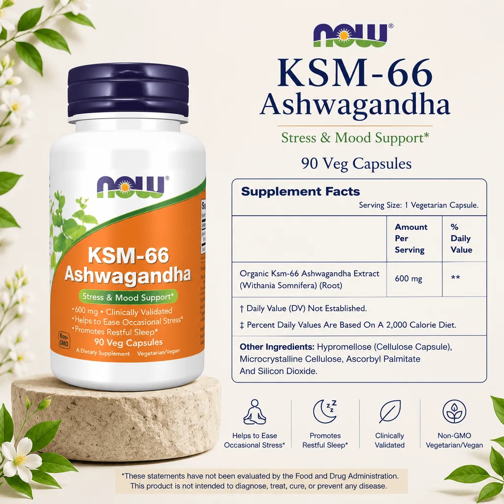 NOW Foods – KSM-66 Ashwagandha
