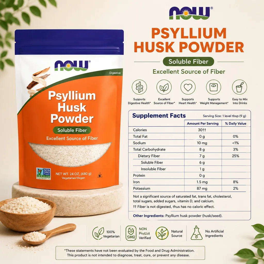 NOW Foods – Psyllium Husk Powder
